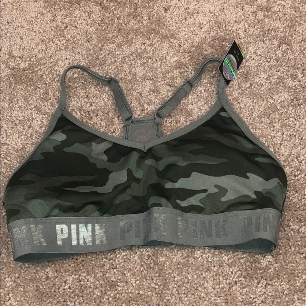 Pink sport bra new with tag